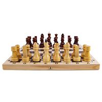 Шахматы обиходные лакированные с доской 290*145*38  Р-1
